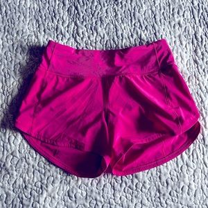 Lululemon mid rise lined shorts